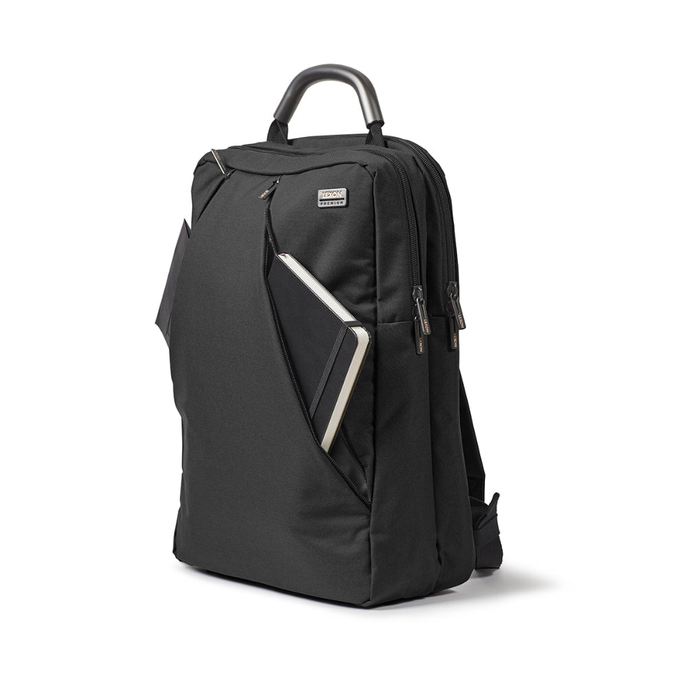 Black double backpack
