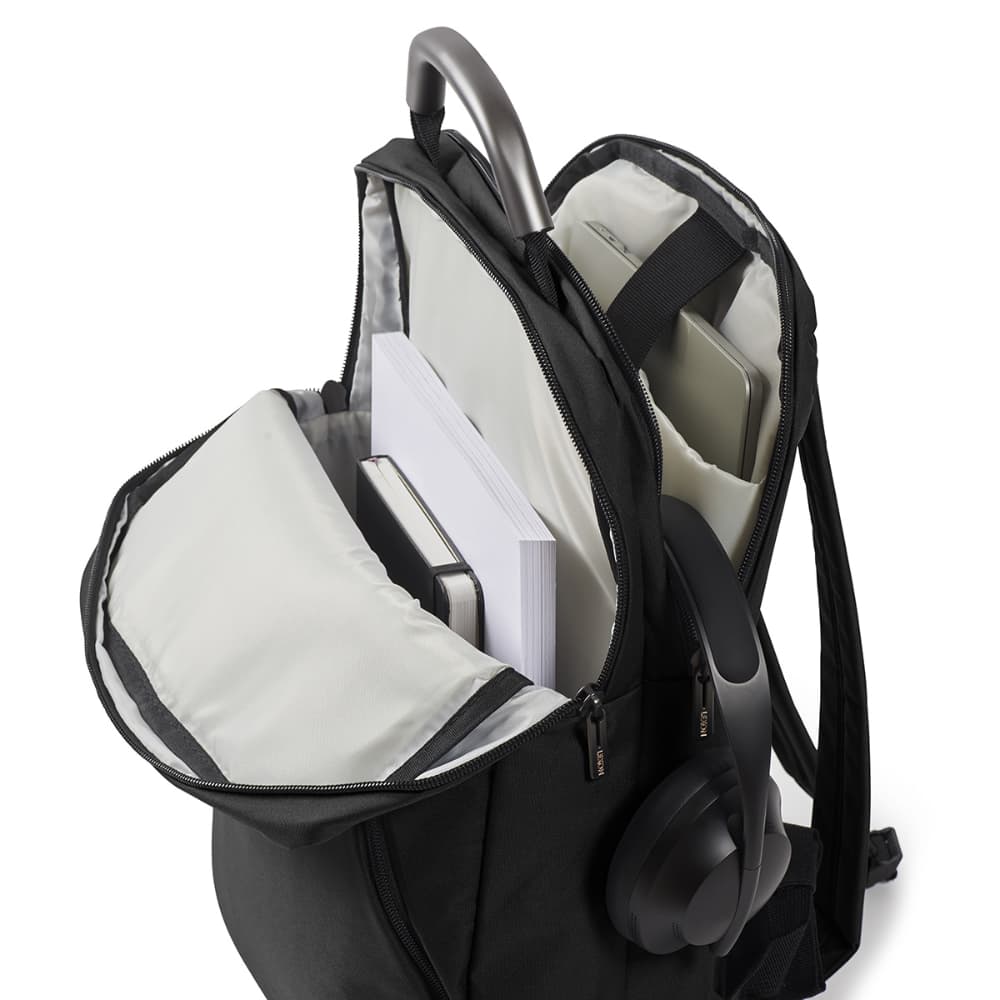 Black double backpack