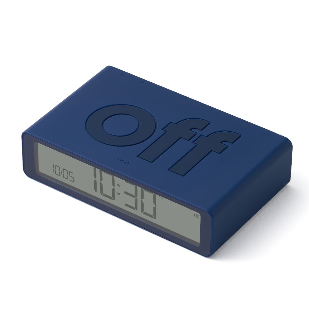 Blue Flip Alarm Clock