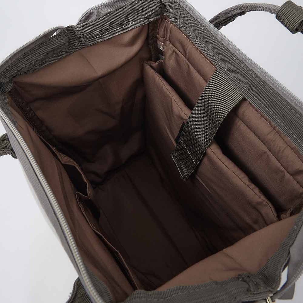 Backpack S brown grey yellow 0197