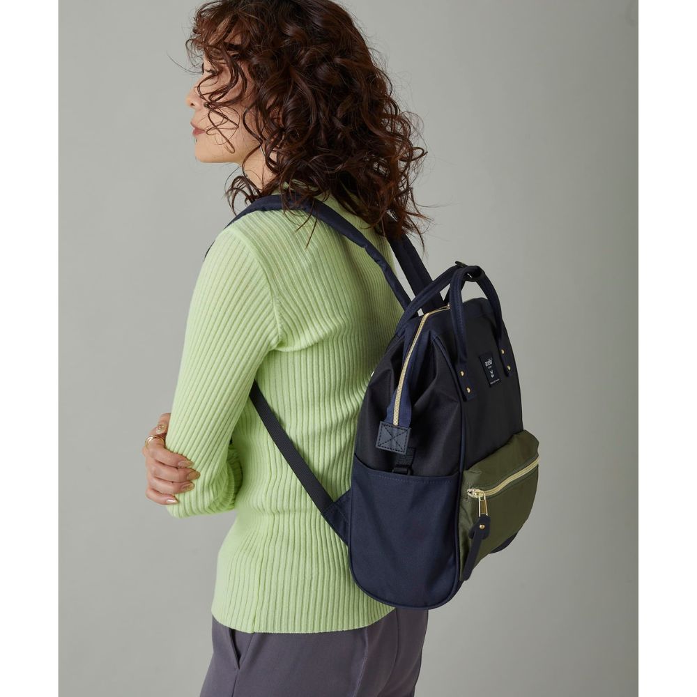 תיק גב S נייבי זית 0197