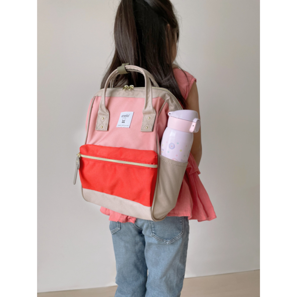 Backpack M Red Pink Grey 0193