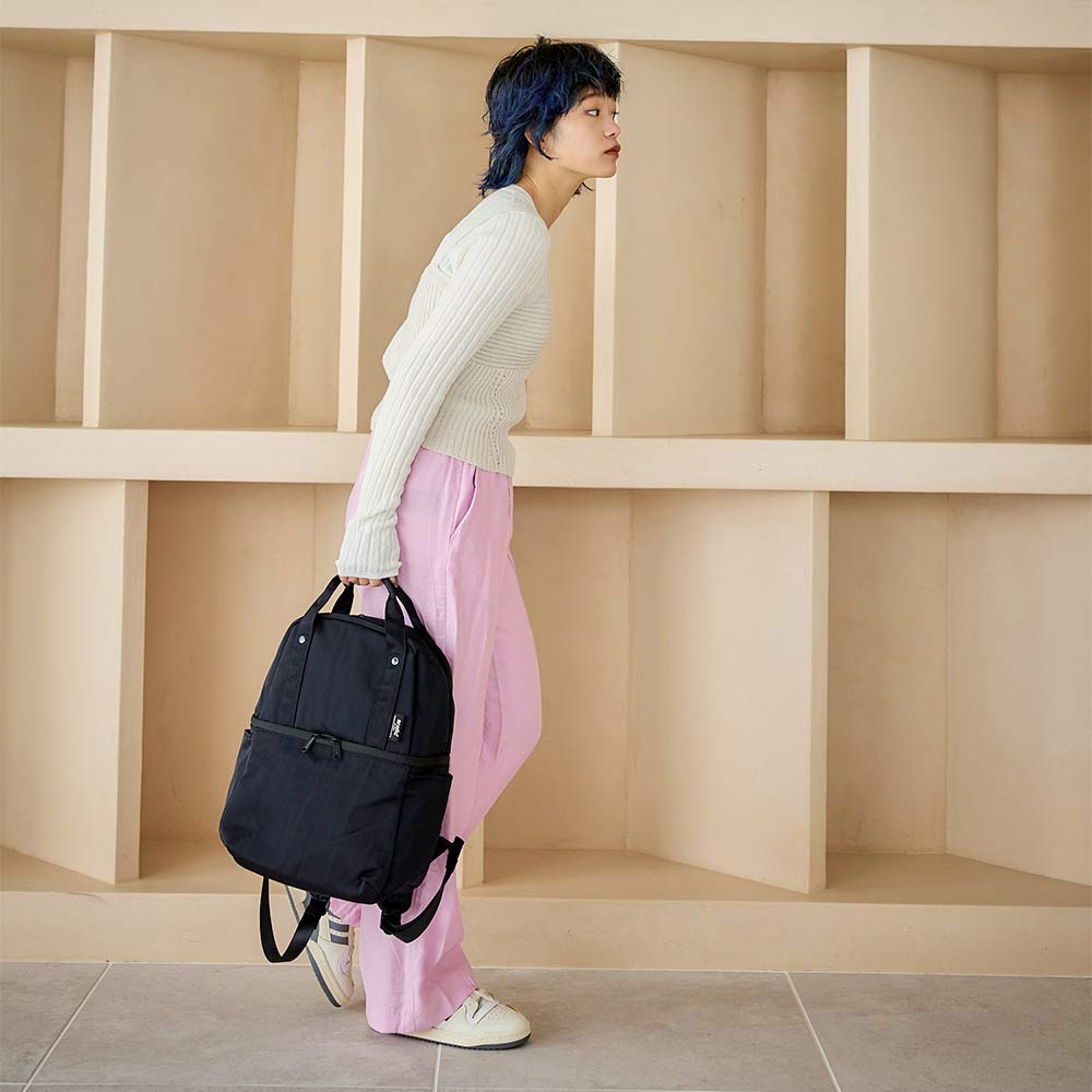 Layer Black Backpack