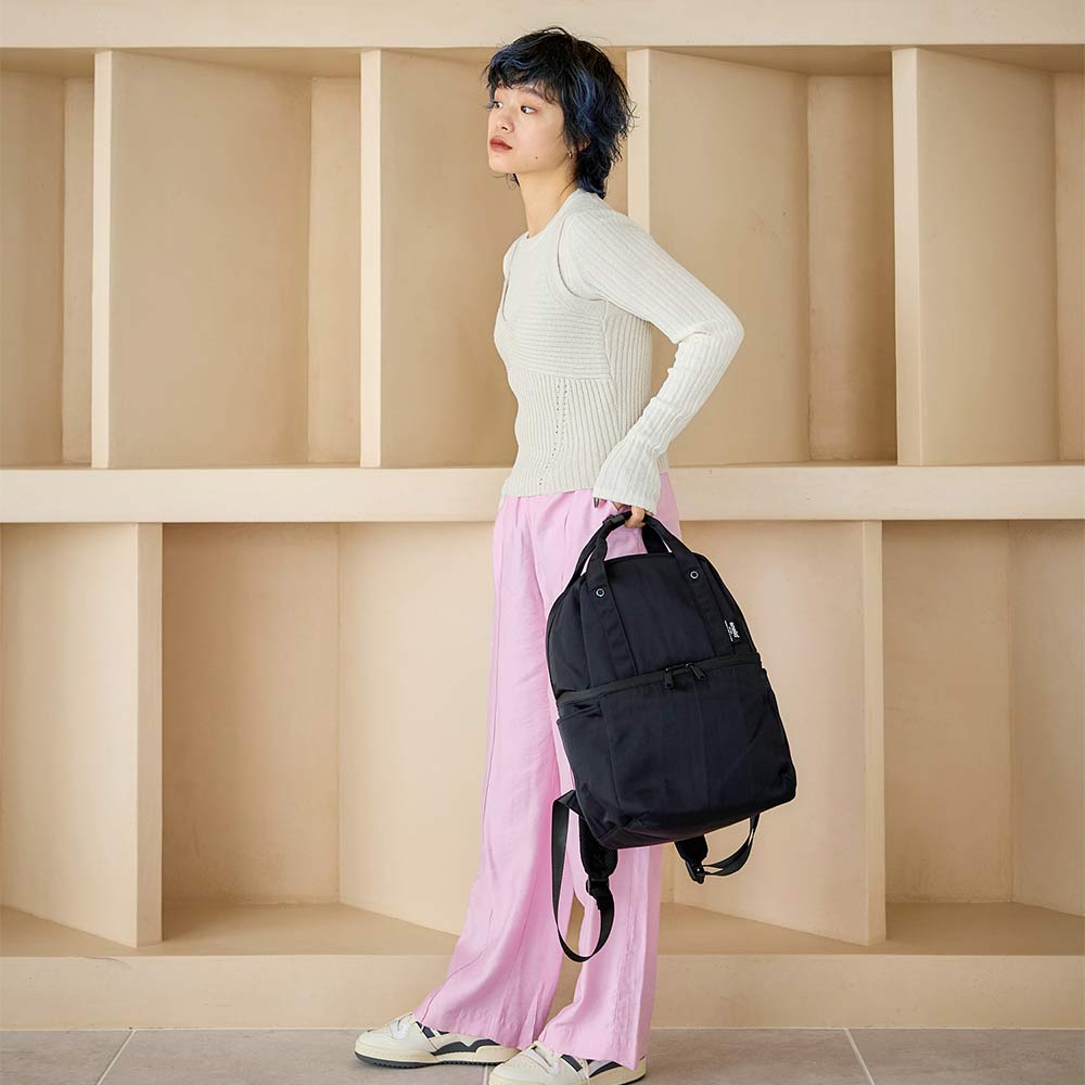 Layer Black Backpack
