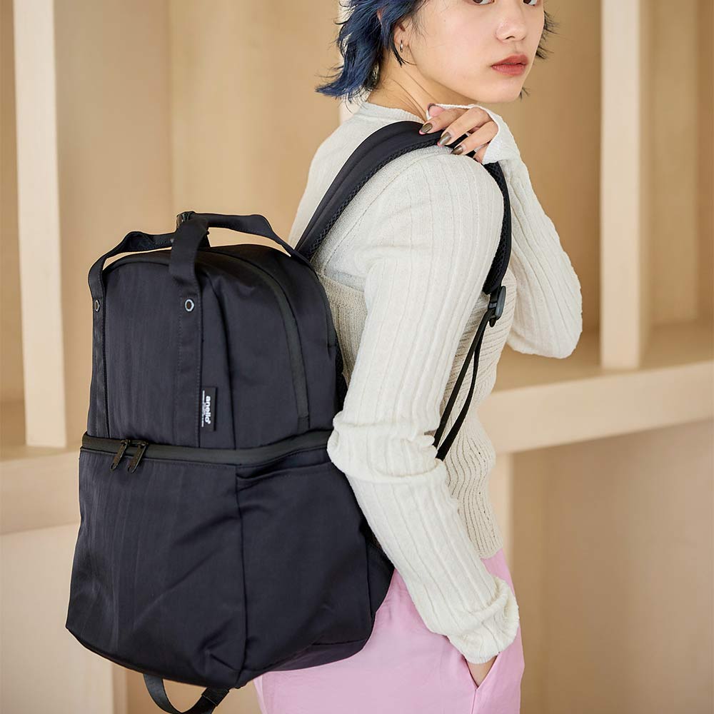 Layer Black Backpack
