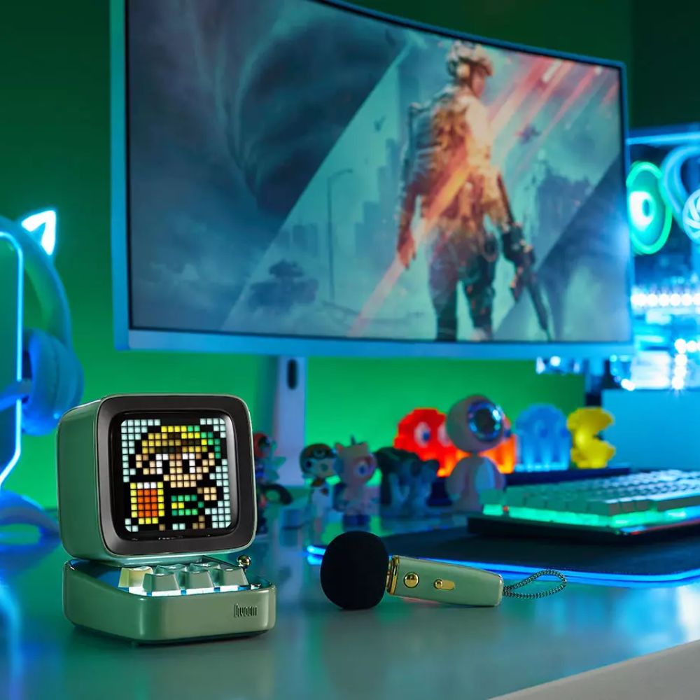 רמקול עם מיקרופון DitooMic ירוק