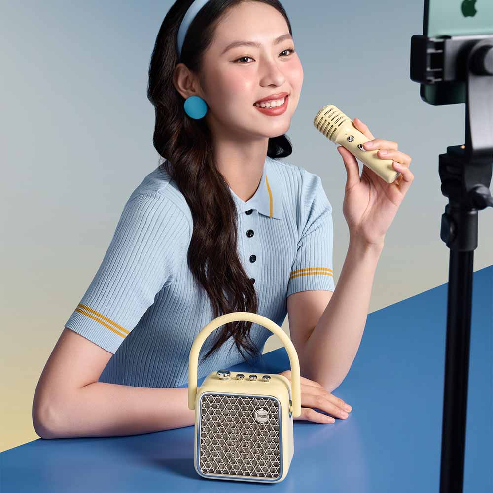 רמקול עם מיקרופון SongBird - SE צהוב