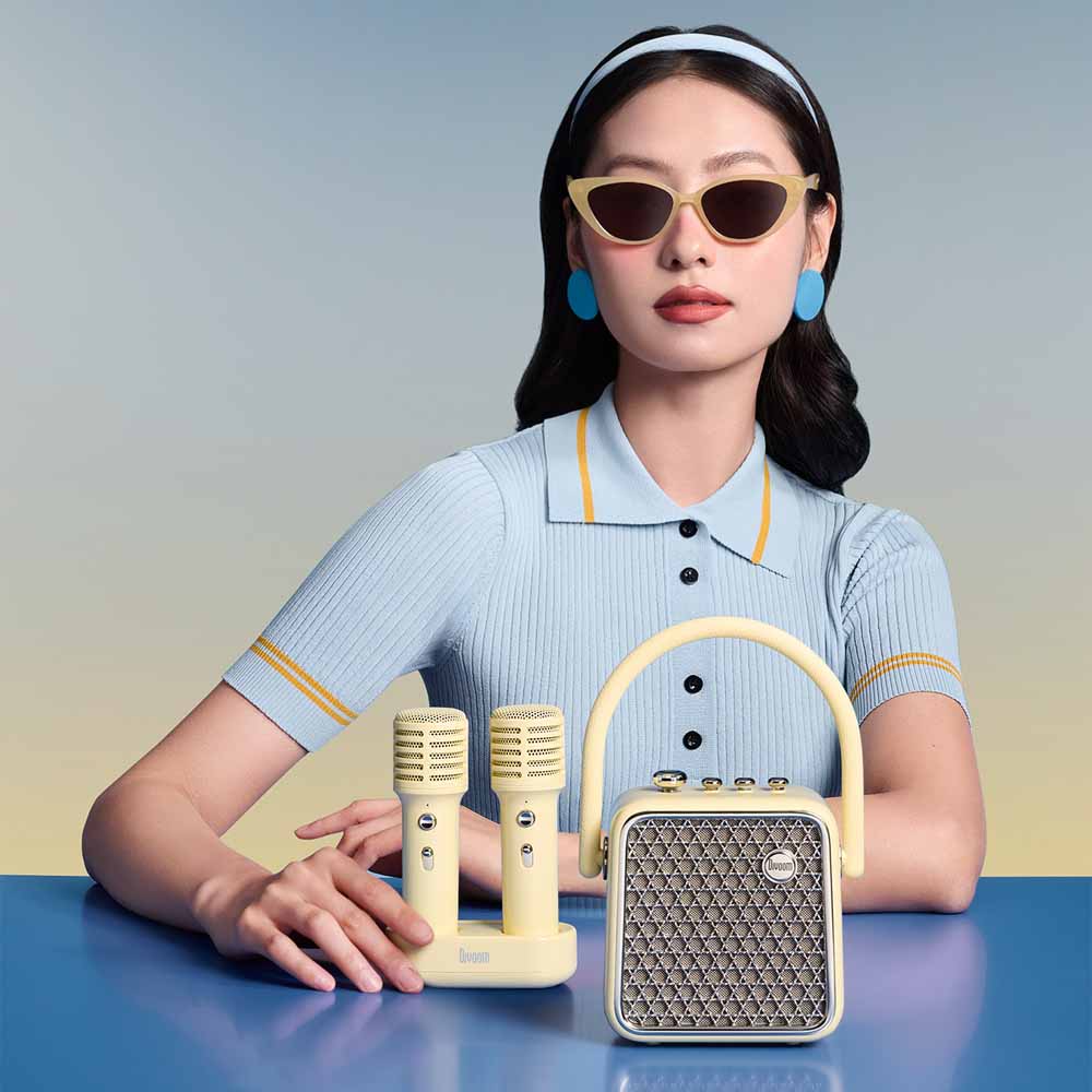 רמקול עם מיקרופון SongBird - SE צהוב