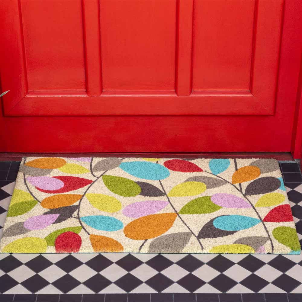 Colorful Leaves Entrance Mat