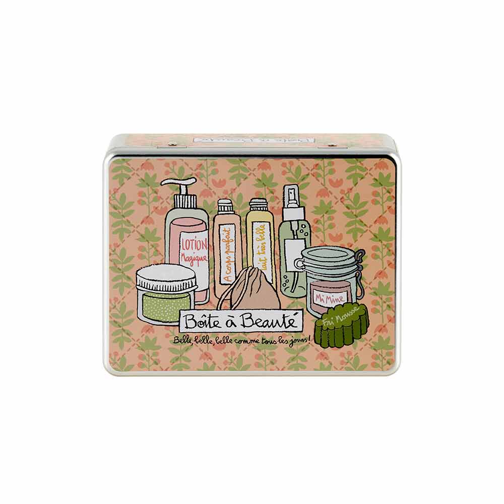 Rectangular metal cream box