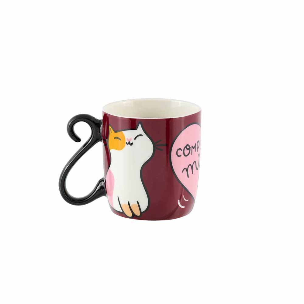 Completely purple cat mug