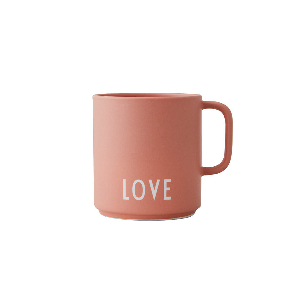 Love Porcelain Mug Peach