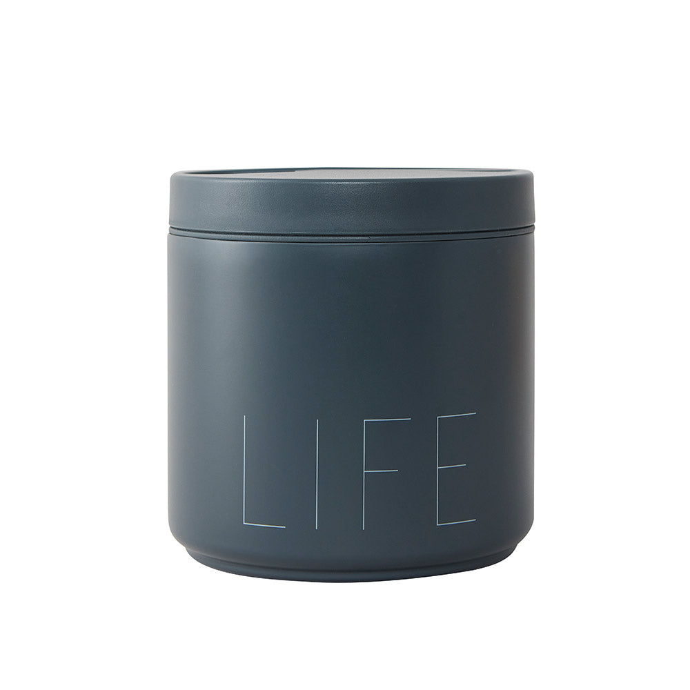 Large thermal lunch box Slate + fork