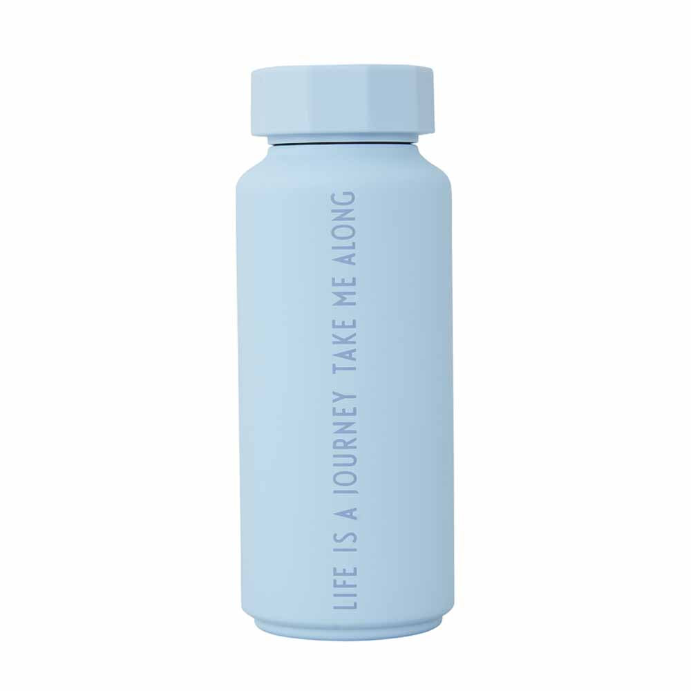 Light blue thermal bottle