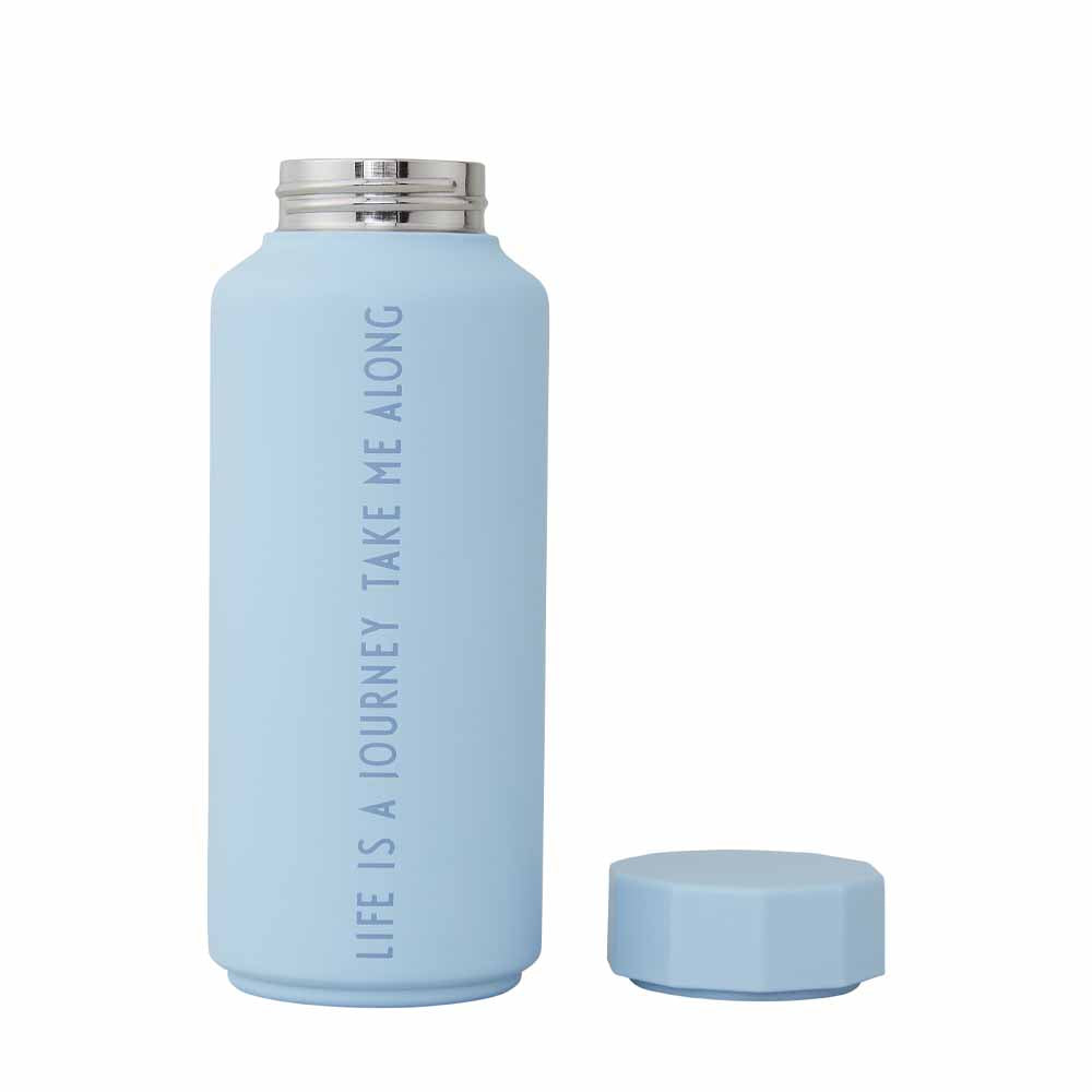 Light blue thermal bottle