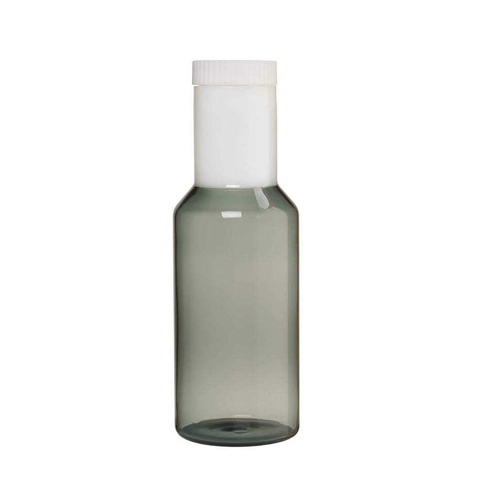 Glass pitcher with gray lid, 1 liter