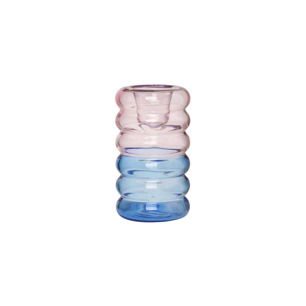 Pink/blue candle holder