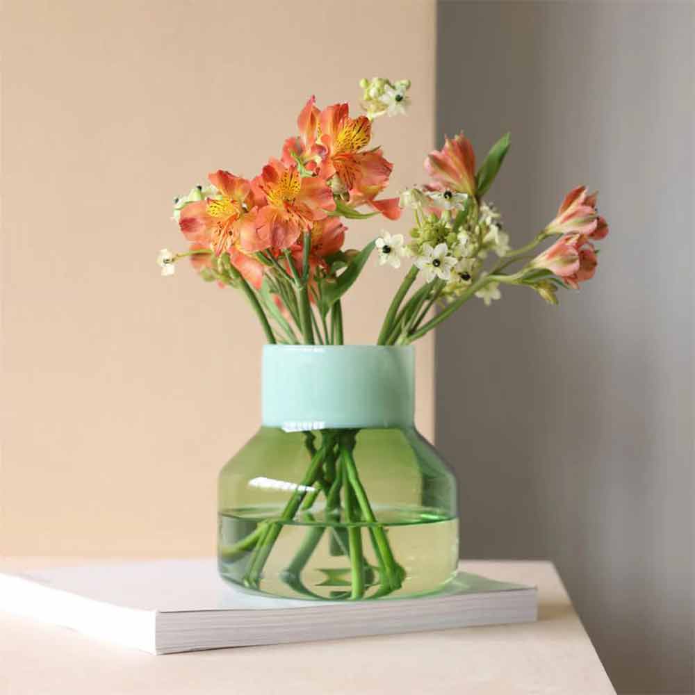 Vase L Green