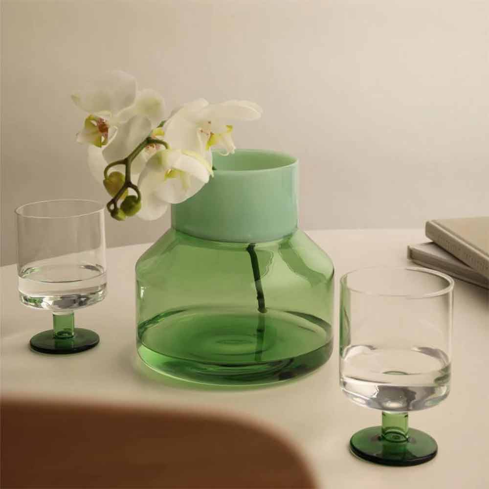 Vase L Green