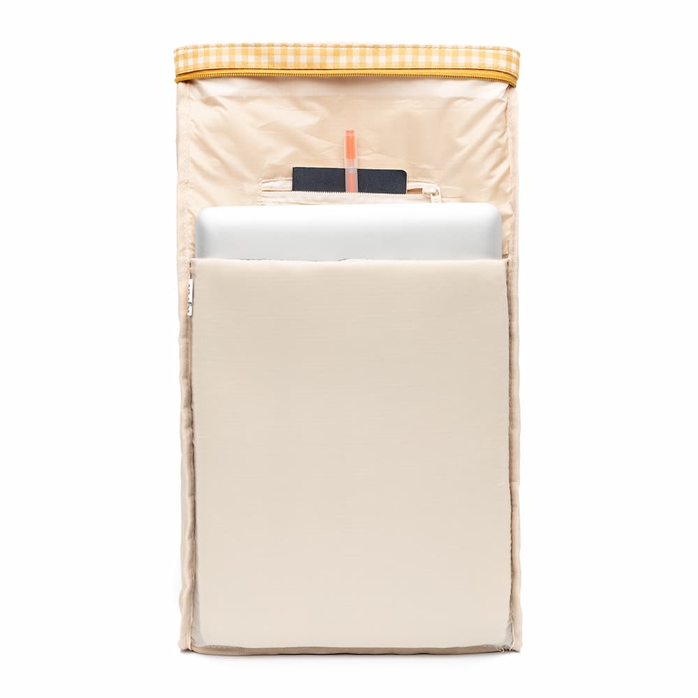 Small Printed Mustard Roll Bag