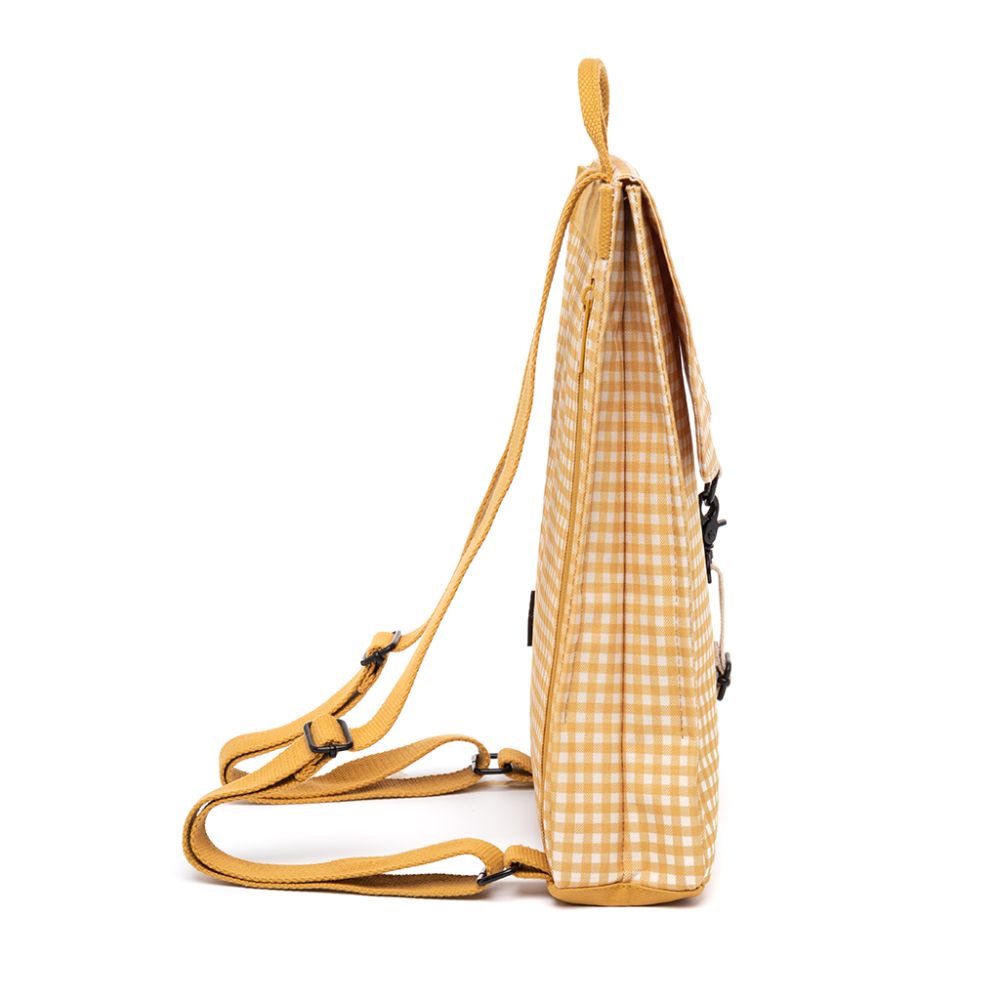 Handy Small Backpack Printed Mustard