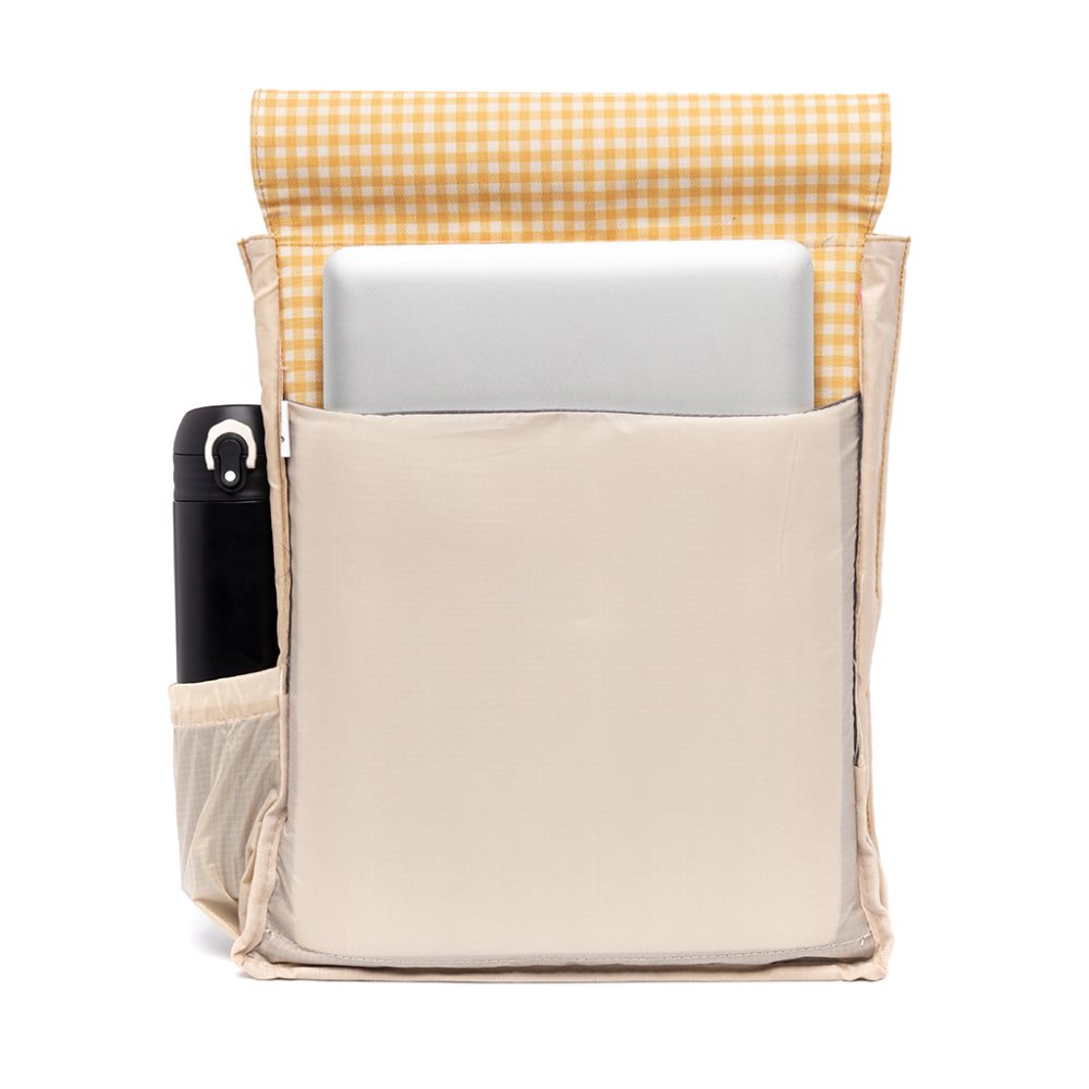 Handy Small Backpack Printed Mustard