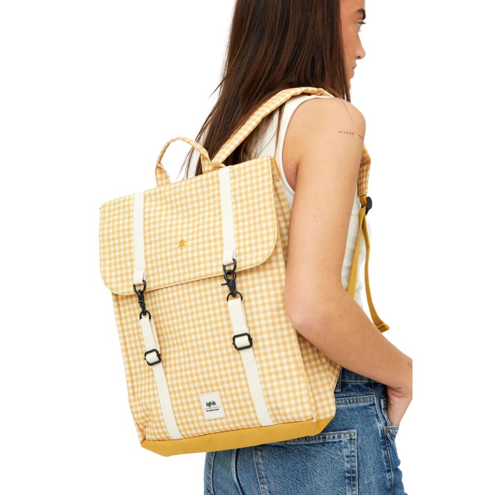 Handy Backpack - Printed Mustard
