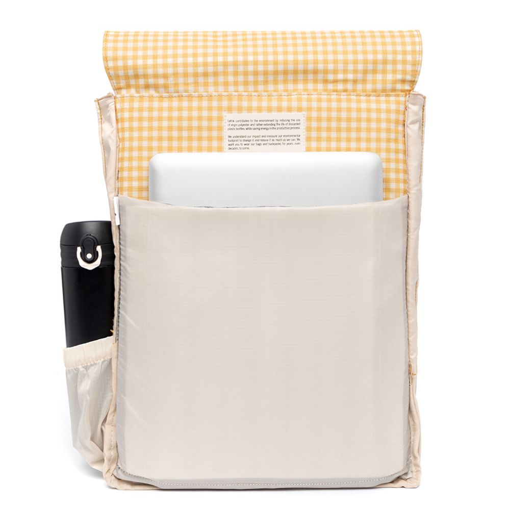 Handy Backpack - Printed Mustard