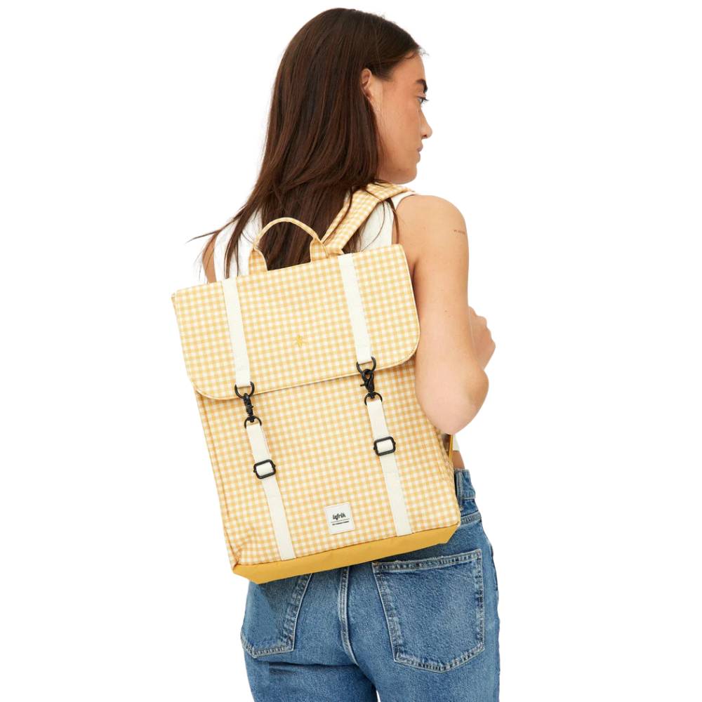 Handy Backpack - Printed Mustard