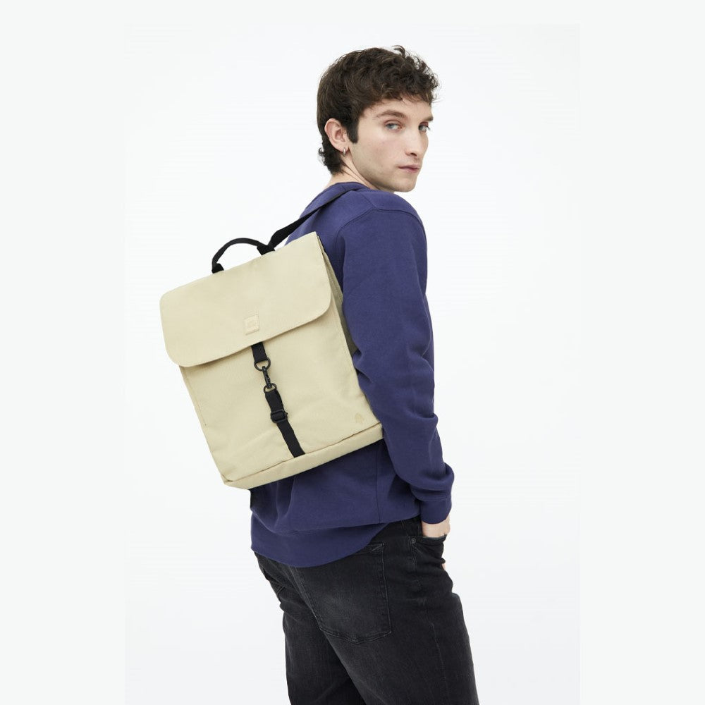 Handy Metal Backpack in Beige
