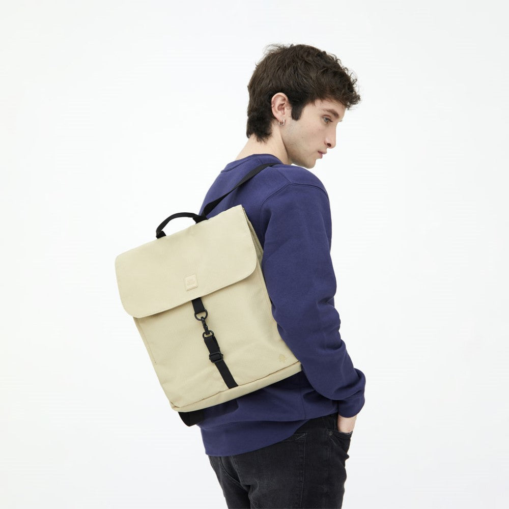 Handy Metal Backpack in Beige