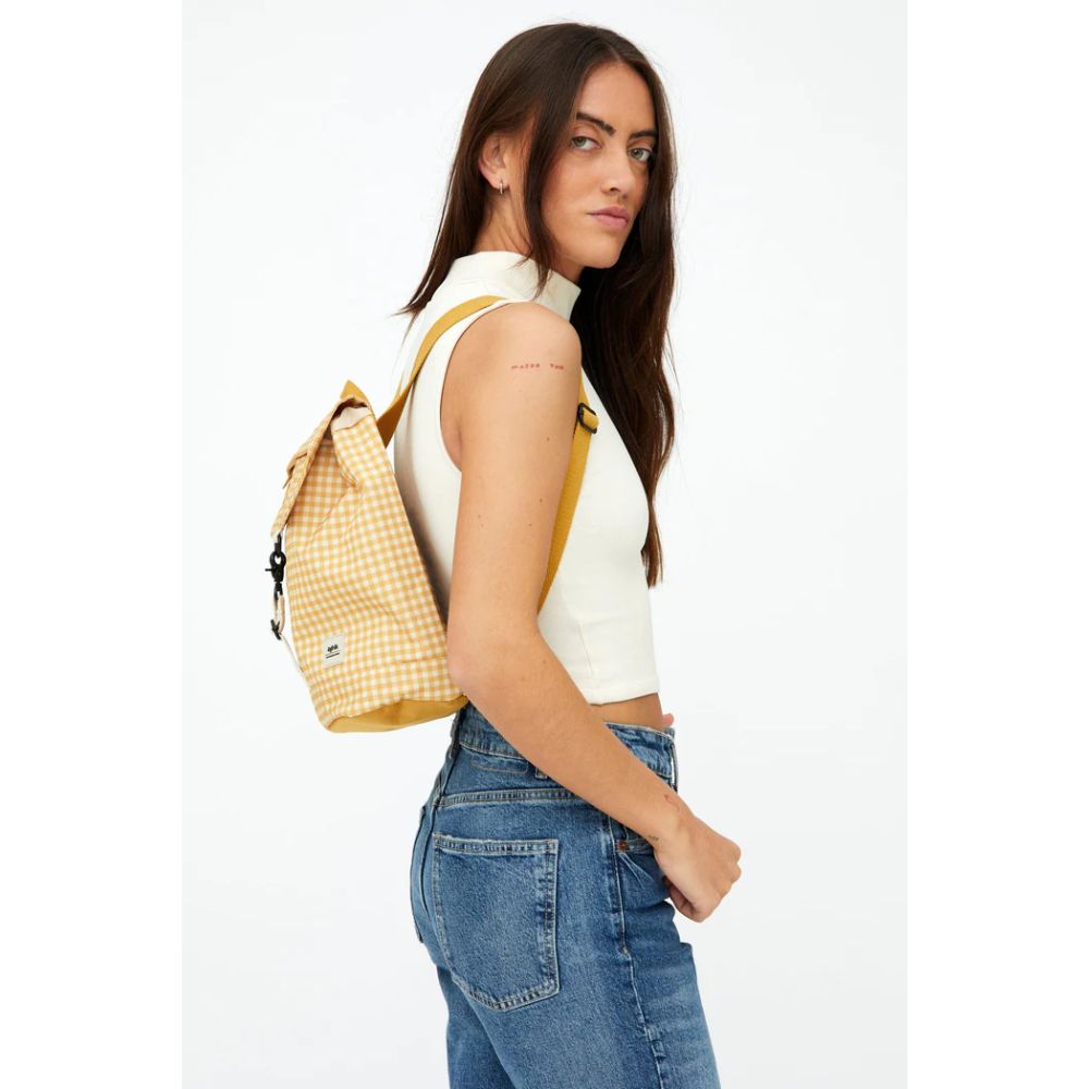 Scout Small Printed Mustard Backpack