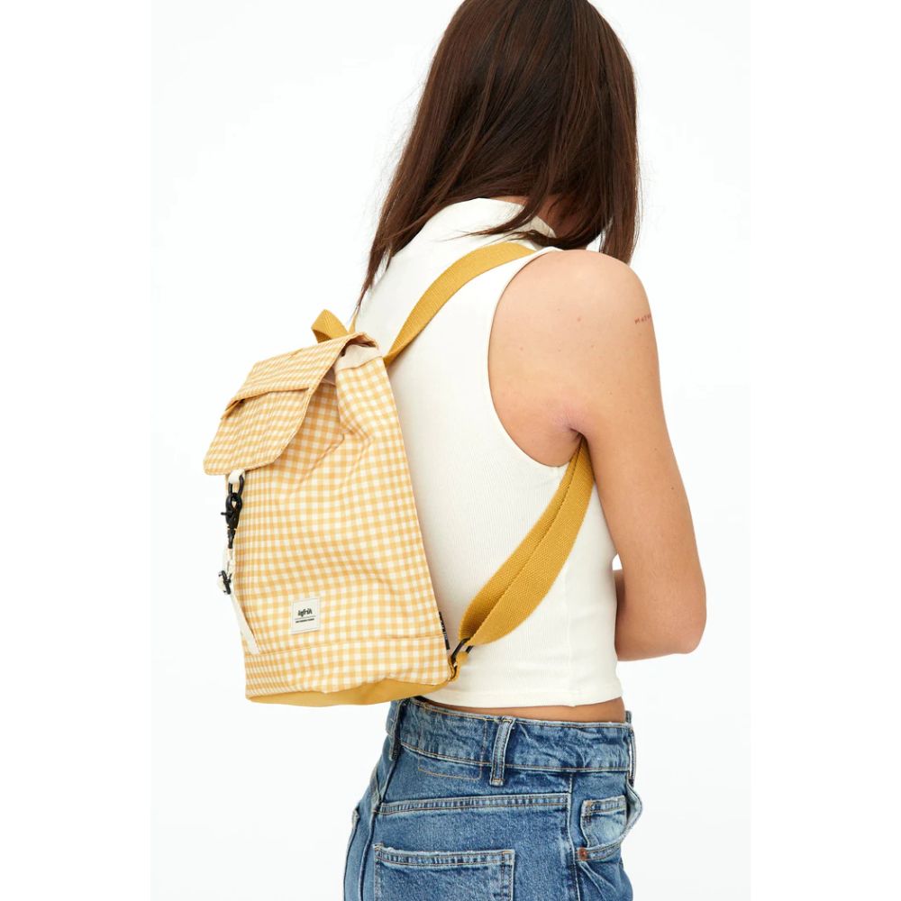 Scout Small Printed Mustard Backpack