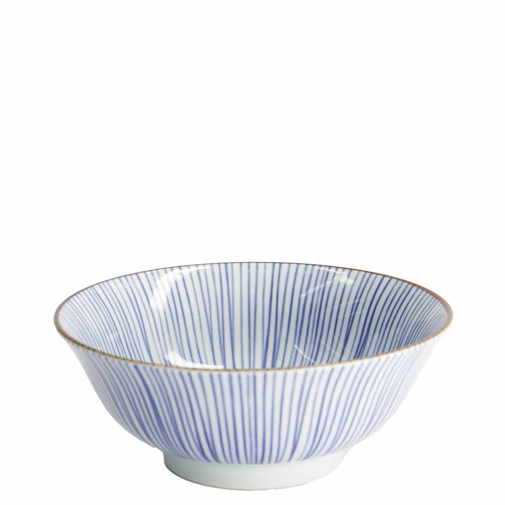 קערת L פסי תכלת זהב 21594