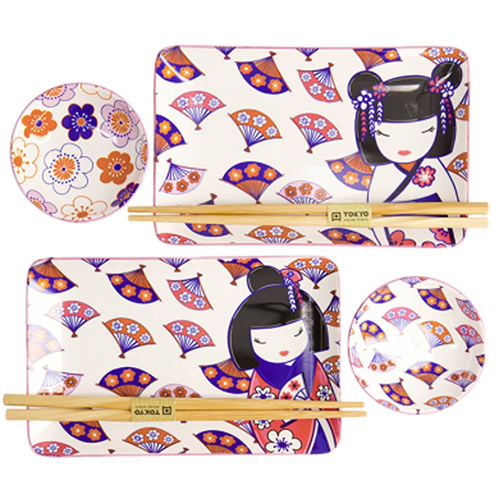 סט סושי 6 חלקים KAWAII MAIKO 21694