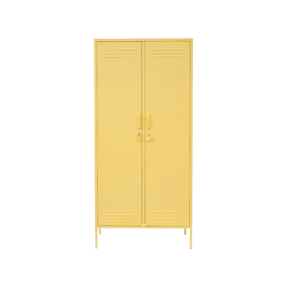 Twinny metal cabinet, yellow