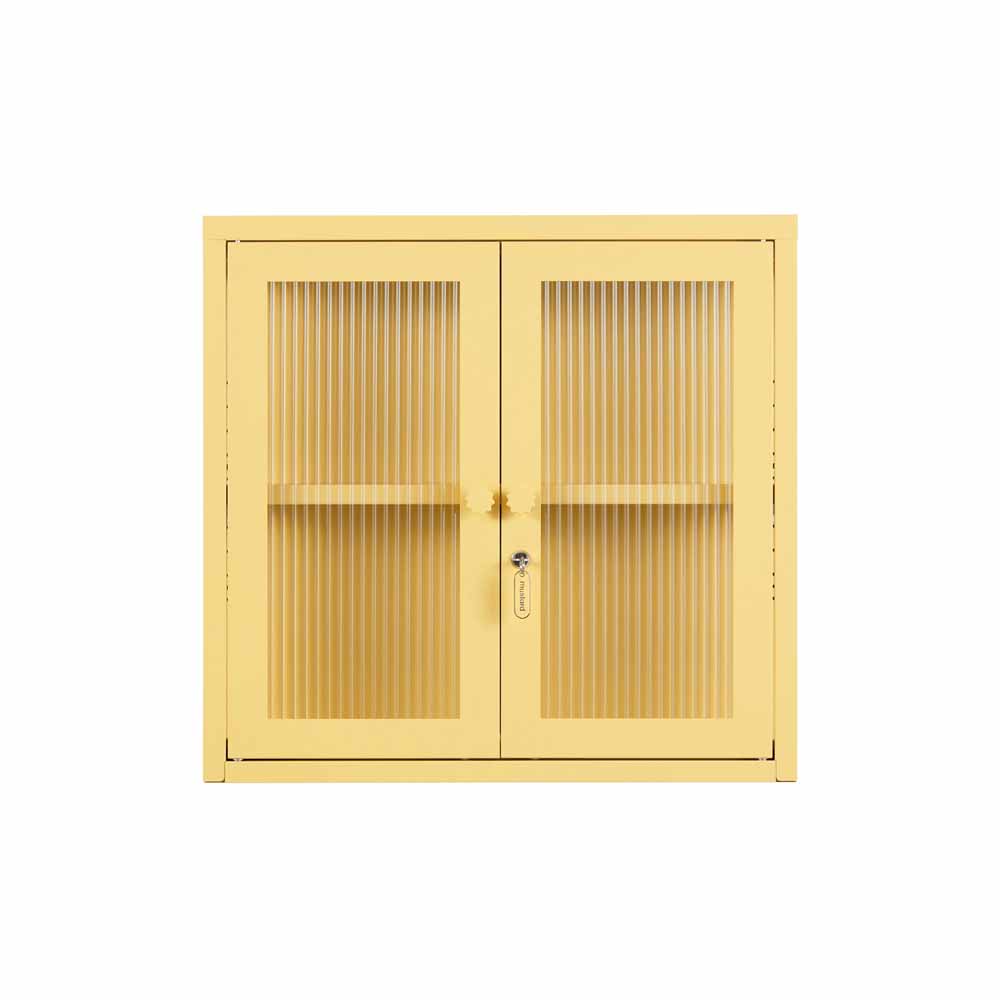 ארונית תליה דלתות זכוכית KIT צהוב