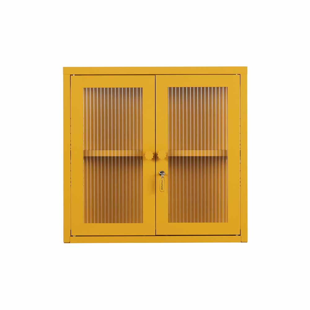 ארונית תליה דלתות זכוכית KIT חרדל