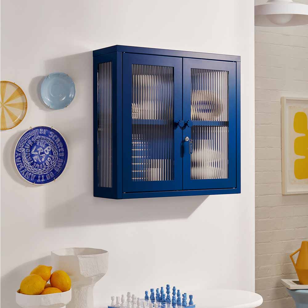 ארונית תליה דלתות זכוכית KIT נייבי