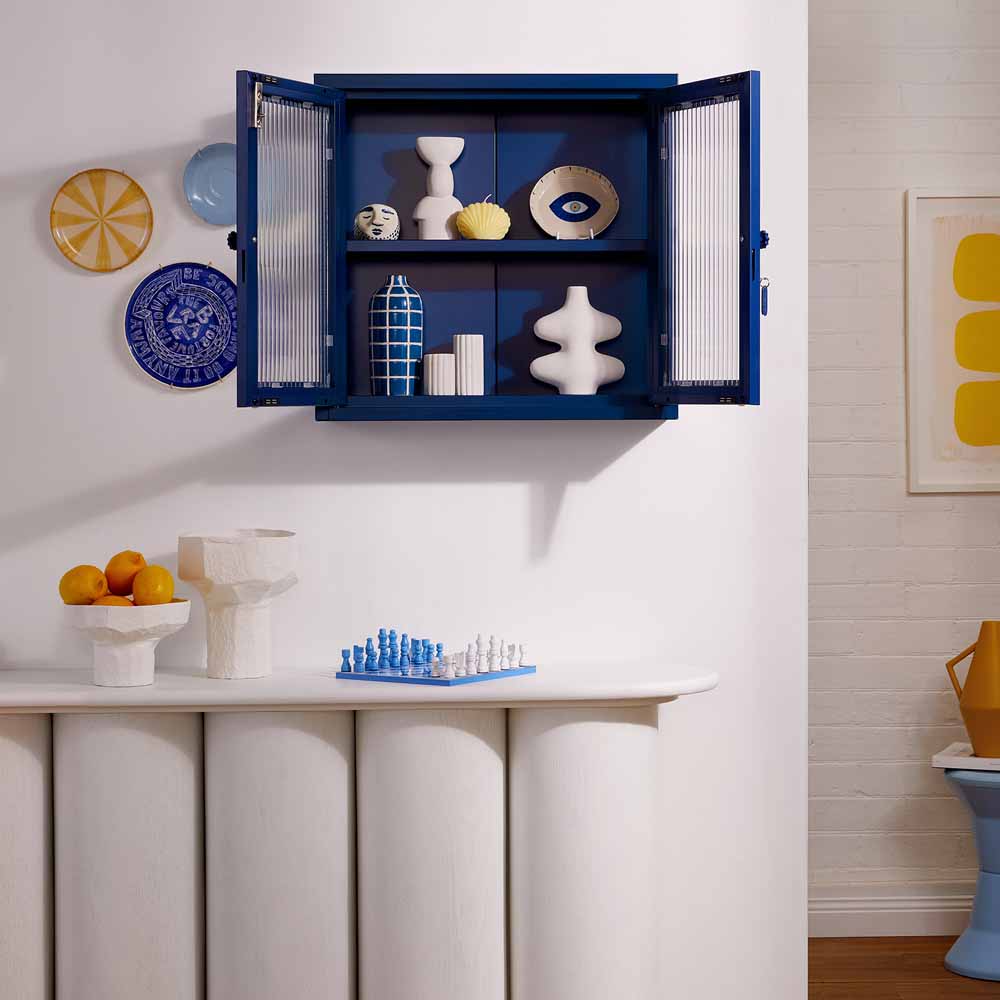 ארונית תליה דלתות זכוכית KIT נייבי