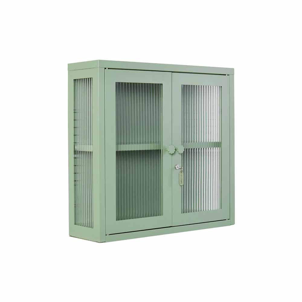 ארונית תליה דלתות זכוכית KIT ירוק מרווה