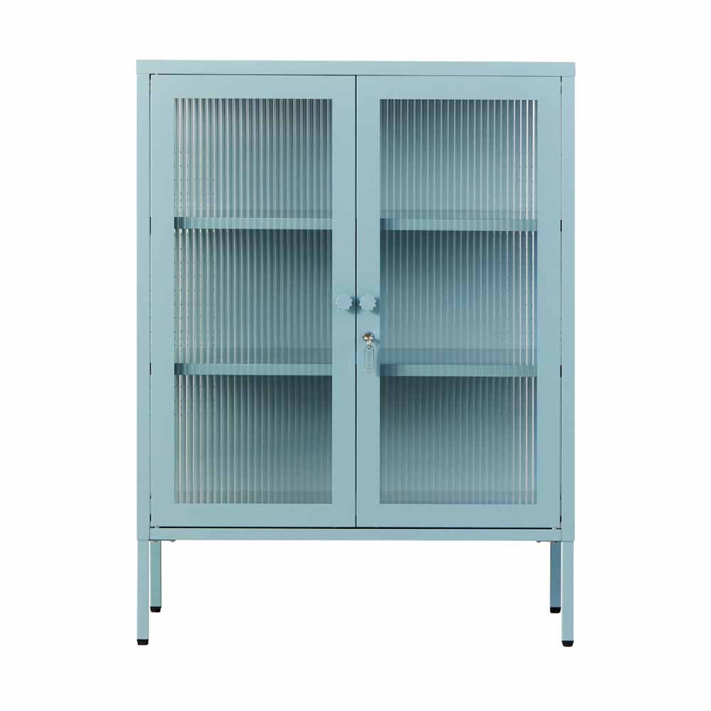 ארונית דלתות זכוכית MIXER תכלת