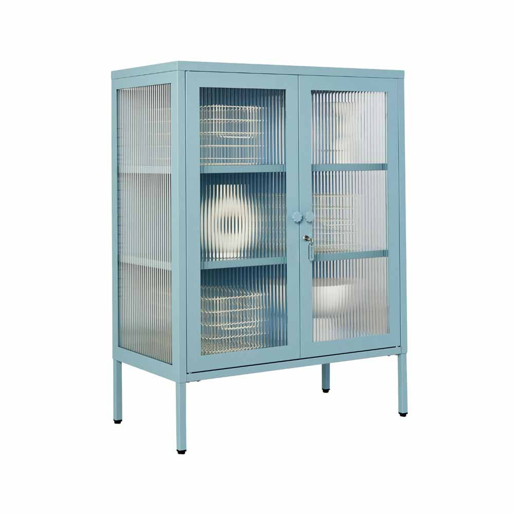 ארונית דלתות זכוכית MIXER תכלת