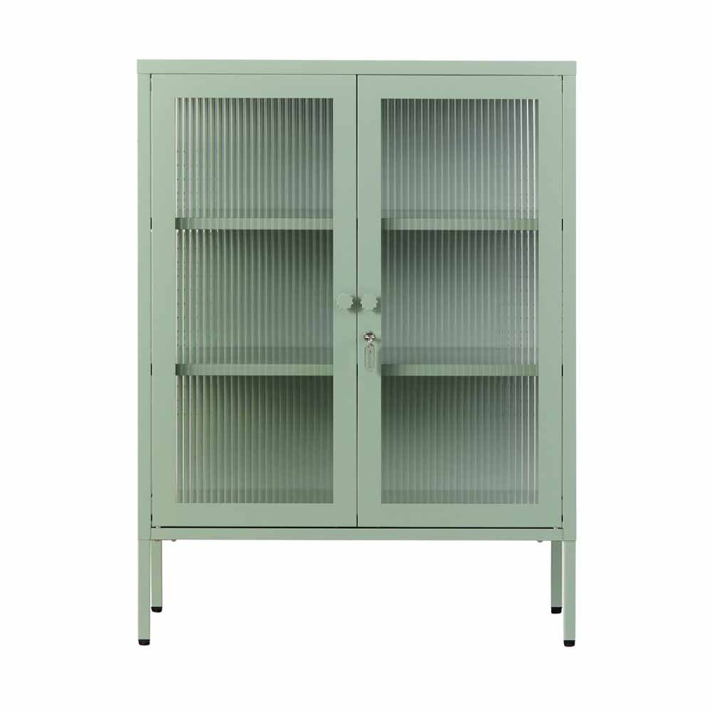 ארונית דלתות זכוכית MIXER ירוק מרווה