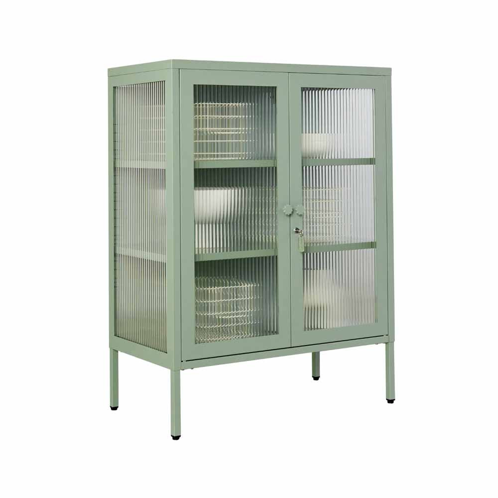 ארונית דלתות זכוכית MIXER ירוק מרווה