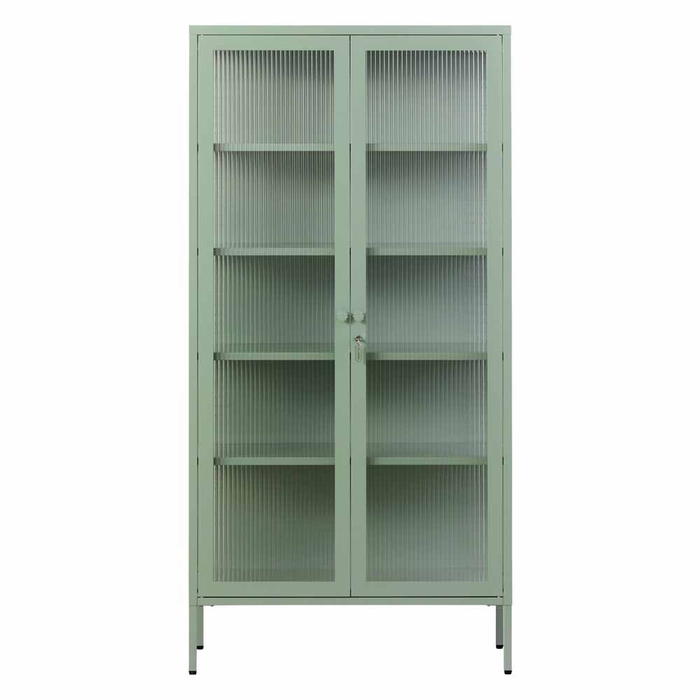 ארון דלתות זכוכית COLLECTOR ירוק מרווה