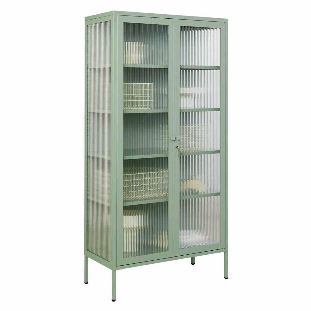 ארון דלתות זכוכית COLLECTOR ירוק מרווה