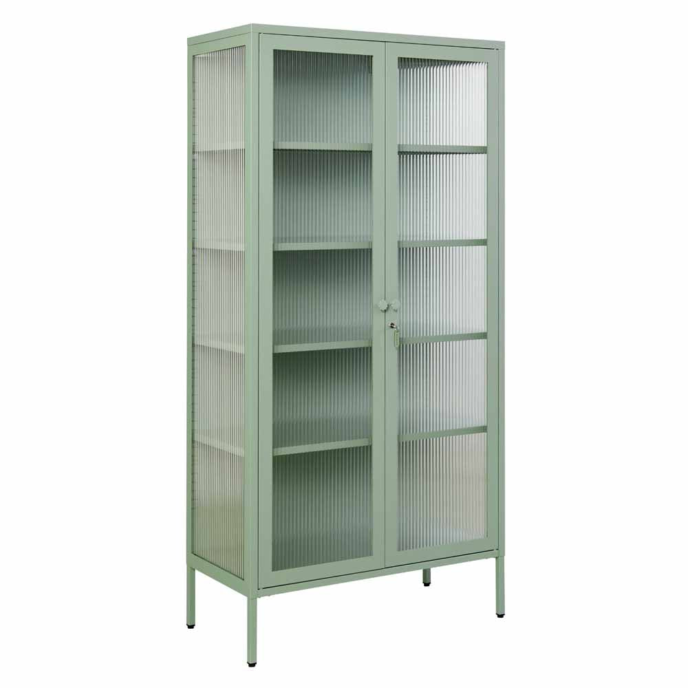 ארון דלתות זכוכית COLLECTOR ירוק מרווה