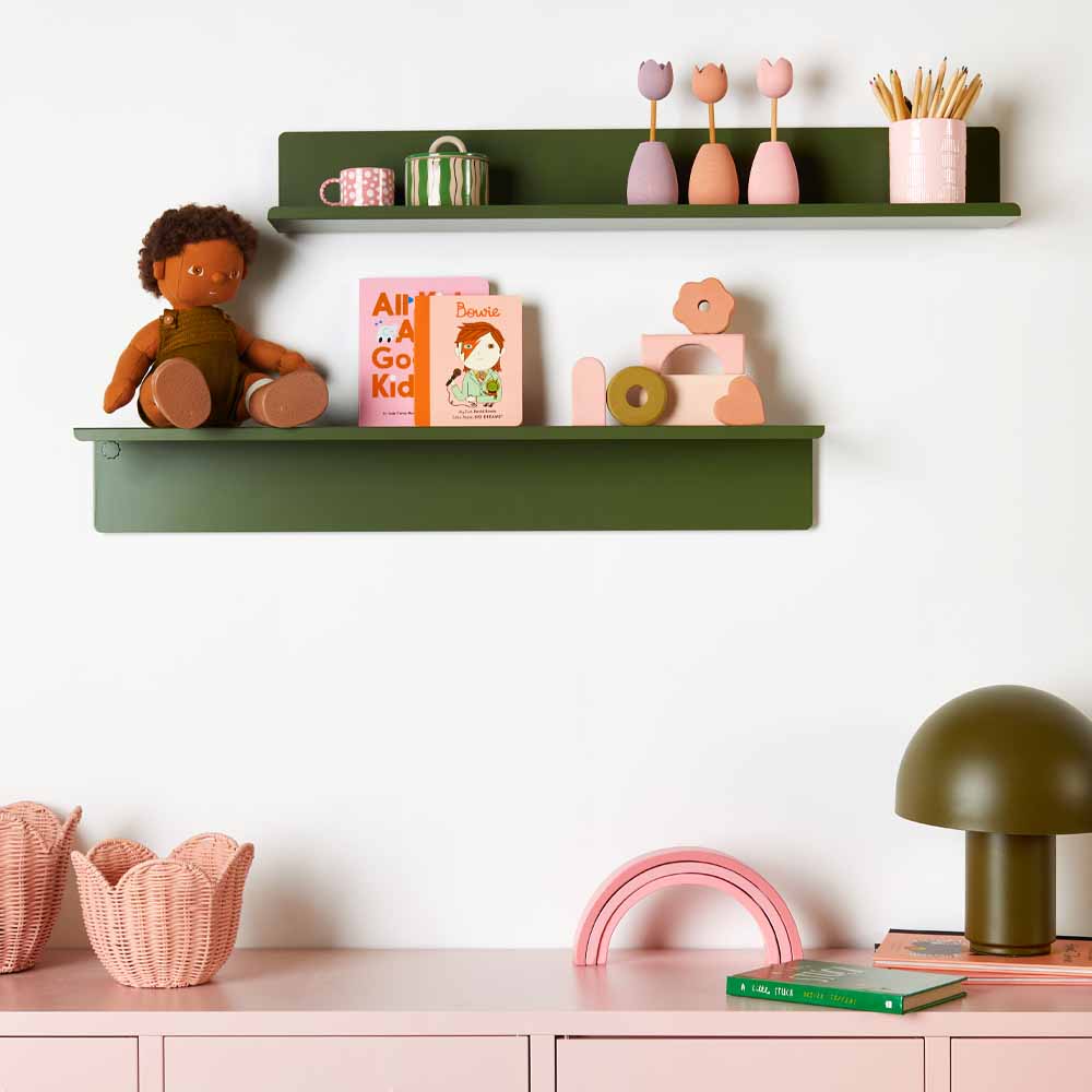 מדף LEDGE LARGE ירוק זית