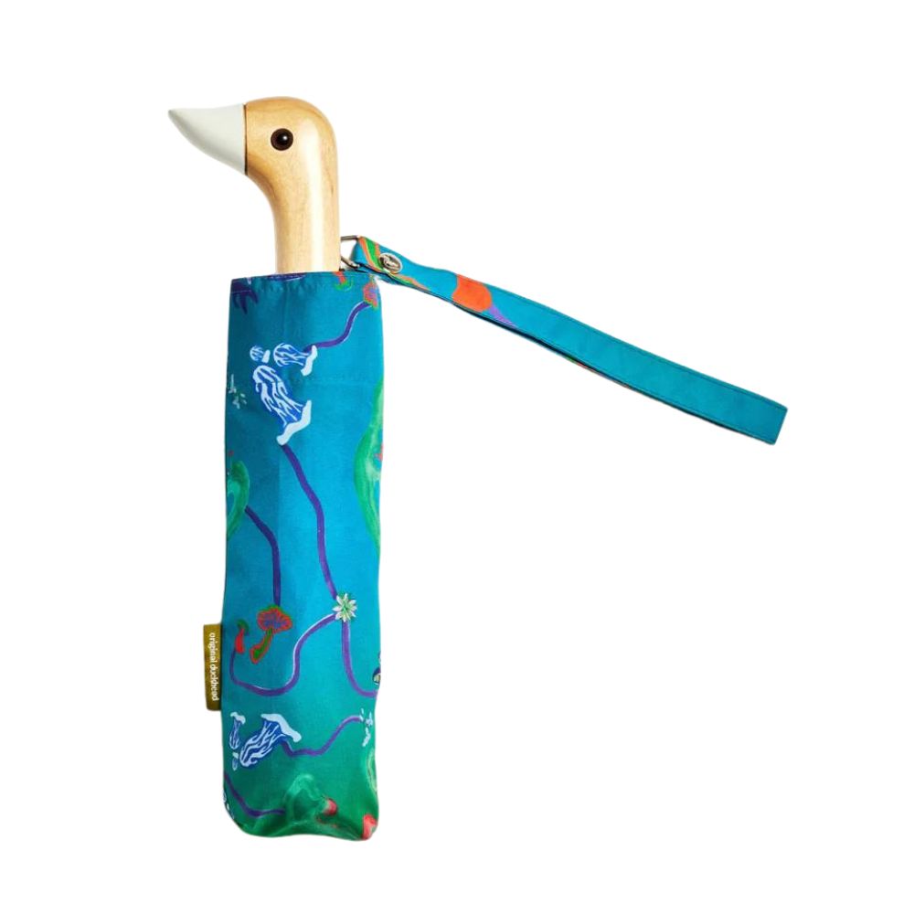 Duck Mushroom Umbrella Aqua